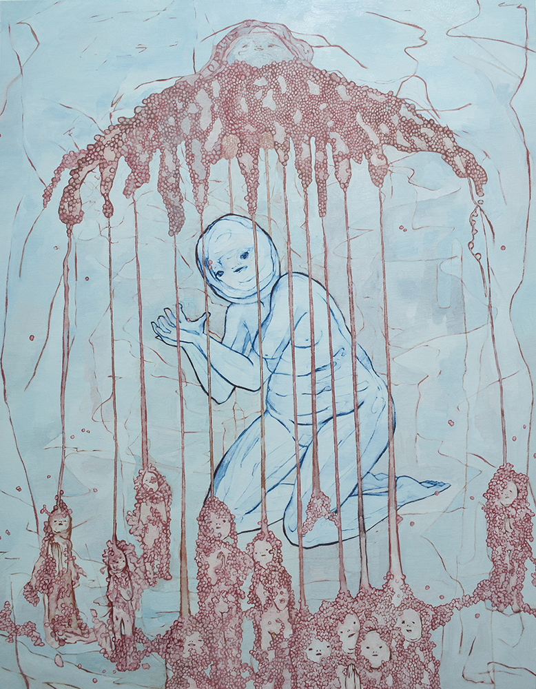 탈피와 감옥, 2017, oil on canvas, 116.8cm x 91cm.jpg