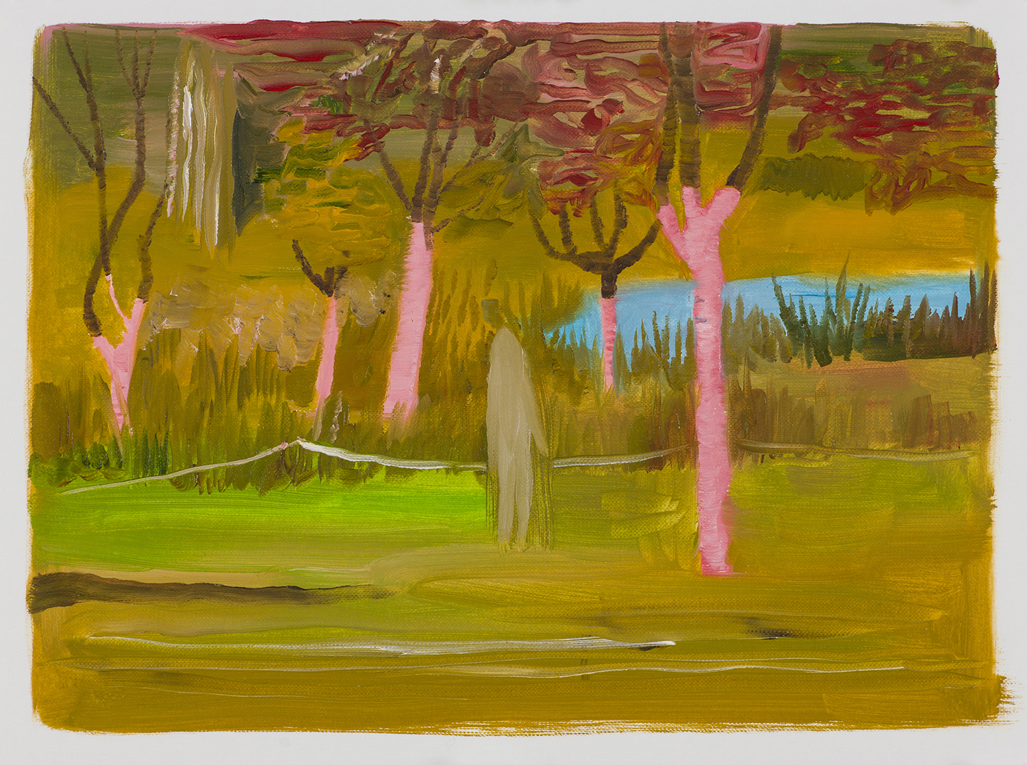 입김이 나오지 않는 여자와 풍경들, 2015, oil on paper, 24 x 32cm.jpg