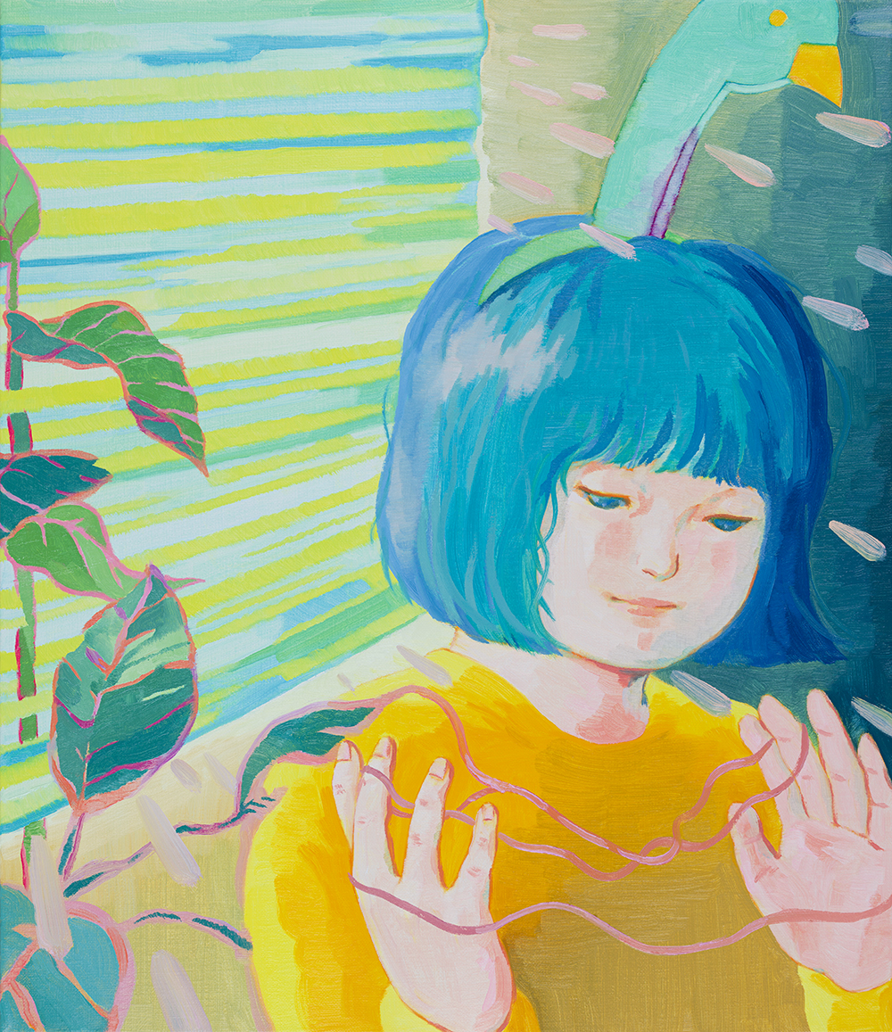식물을 짓는 사람, 2023, oil on canvas, 53cm x 45.5cm.jpg