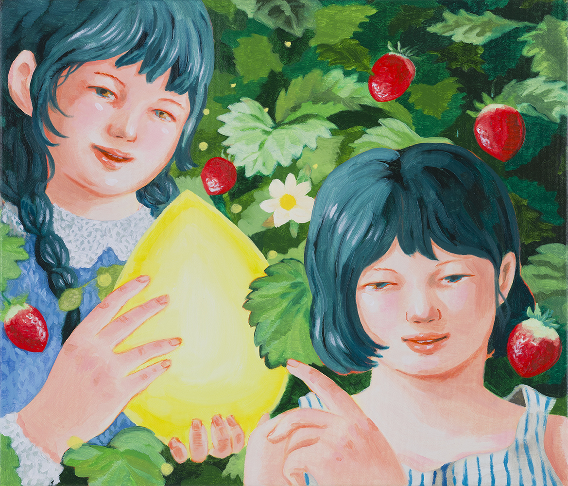 우리의 날은 응축되어서 열매가 되었다_Our Days Have Condensed into Fruit, 2023, oil on canvas, 45.5cm x 53cm.jpg