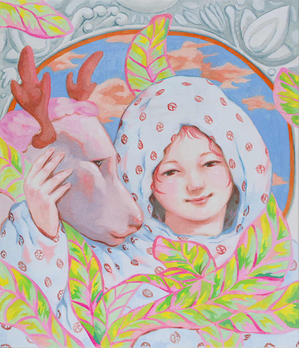 초록을 틔우는 방법_How to Sprout Greenery, 2024, oil on canvas, 53cm x 45.5cm.jpg