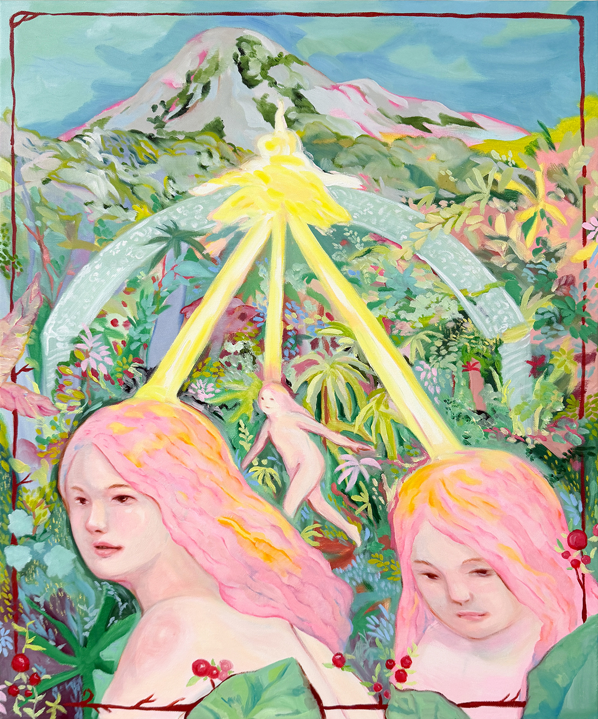 황무지로 달리는 사람들_People Running Toward the Wasteland, 2025, oil on canvas, 72.7cm x 60.6cm.jpg